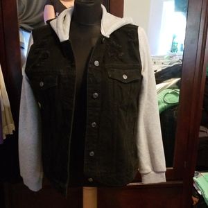 Hooded Jean Jacket